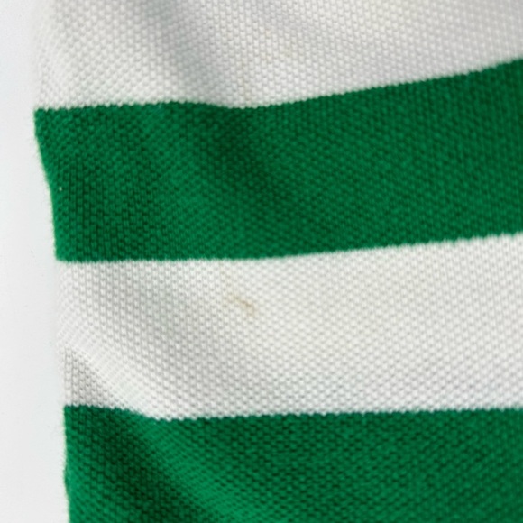 Green and White Striped Polo Shirt by Ralph Lauren - Picture 4 of 9